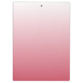 Gepersonaliseerde gradiënt ombre zalm roze klembord (Achterkant)