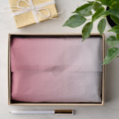 Gepersonaliseerde gradiënt ombre zalm roze tissuepapier (Geschenk)