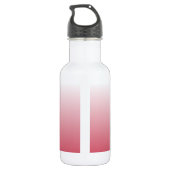 Gepersonaliseerde gradiënt ombre zalm roze waterfles (Achterkant)