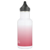 Gepersonaliseerde gradiënt ombre zalm roze waterfles (Rechts)