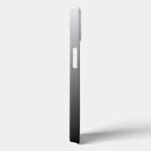 Gepersonaliseerde gradiënt ombre zwarte schaduwen Case-Mate iPhone case (Achterkant / Rechts)