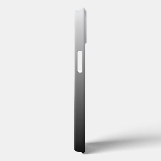 Gepersonaliseerde gradiënt ombre zwarte schaduwen  Case-Mate iPhone case (Achterkant / Rechts)