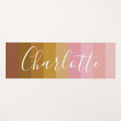 Gepersonaliseerde Gradient Pink Earth Tones Gestre Yogamat (Voorkant (horizontaal))