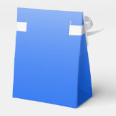 Gepersonaliseerde gradiëntombre elektrisch blauw bedankdoosjes (Achterkant)