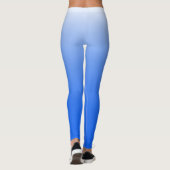 Gepersonaliseerde gradiëntombre elektrisch blauw leggings (Achterkant)