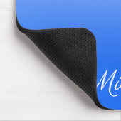 Gepersonaliseerde gradiëntombre elektrisch blauw muismat (Hoek)