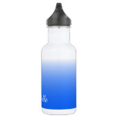 Gepersonaliseerde gradiëntombre elektrisch blauw waterfles (Rechts)