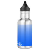Gepersonaliseerde gradiëntombre elektrisch blauw waterfles (Rechts)