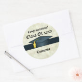 Gepersonaliseerde Graduation Cap Stickers (Envelop)