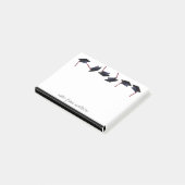 Gepersonaliseerde Graduation Caps Gone Wild B&W Post-it® Notes (Schuin)