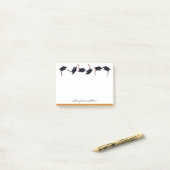Gepersonaliseerde Graduation Caps Gone Wild Faux G Post-it® Notes (Op bureau)