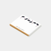 Gepersonaliseerde Graduation Caps Gone Wild Faux G Post-it® Notes (Schuin)