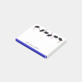 Gepersonaliseerde Graduation Caps Gone Wild Paarse Post-it® Notes (Schuin)