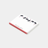 Gepersonaliseerde Graduation Caps Gone Wild Red Post-it® Notes (Schuin)