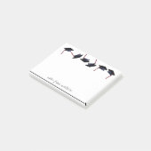 Gepersonaliseerde Graduation Caps Gone Wild White Post-it® Notes (Schuin)