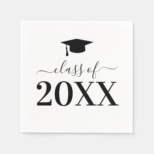 Gepersonaliseerde Graduation Party Class van 2025  Servet (Voorkant)