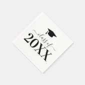 Gepersonaliseerde Graduation Party Class van 2025  Servet (Hoek)