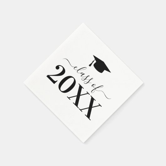 Gepersonaliseerde Graduation Party Class van 2025  Servet (Hoek)