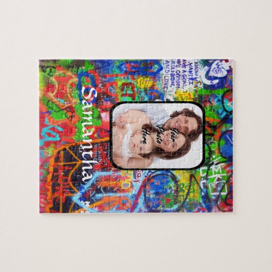 Gepersonaliseerde graffiti legpuzzel (Horizontaal)