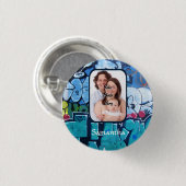 Gepersonaliseerde graffiti ronde button 3,2 cm (Voorkant /achterkant)