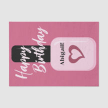 Gepersonaliseerde grafische moderne roze nagel Poo