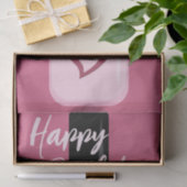 Gepersonaliseerde grafische moderne roze nagel Poo Tissuepapier (Geschenk)