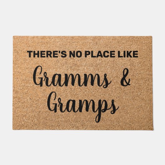 Gepersonaliseerde Gramms & Gramps Grootouders Welk Deurmat (Voorkant)