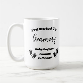 Gepersonaliseerde Grammy Baby Reveal Mok