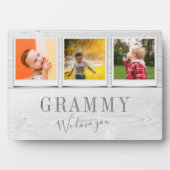 Gepersonaliseerde Grammy Grandchildren 3 Foto Coll Fotoplaat (voorkant)