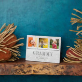 Gepersonaliseerde Grammy Grandchildren 3 Foto Coll Fotoplaat (Zijkant)