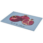 Gepersonaliseerde Granaatappel Challah Board Snijplank (Hoek)