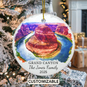Gepersonaliseerde Grand Canyon, Arizona Gift Keramisch Ornament