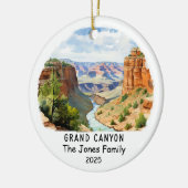 Gepersonaliseerde Grand Canyon Ornament, Arizona Keramisch Ornament (Links)