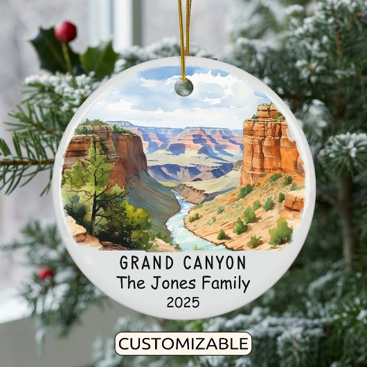 Gepersonaliseerde Grand Canyon Ornament, Arizona Keramisch Ornament