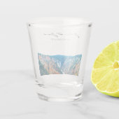Gepersonaliseerde Grand Canyon van Yellowstone Shot Glas (Achterkant)