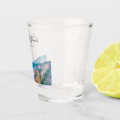 Gepersonaliseerde Grand Canyon van Yellowstone Shot Glas (Rechts)