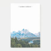 Gepersonaliseerde Grand Teton Rocky Mountain Post-it® Notes (Voorkant)