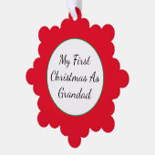 Gepersonaliseerde Grandad Paper Snowflake Ornament (Links)