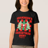Gepersonaliseerde Grandson's Christmas Shirt (Voorkant)