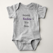 Gepersonaliseerde Granny Baby Romper (Voorkant)