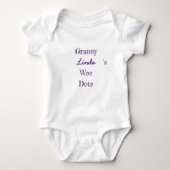 Gepersonaliseerde Granny Baby Romper (Voorkant)