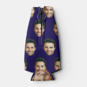 Gepersonaliseerde Grappig Gezicht Afbeelding Uniek Flesjeskoeler (Achterkant)