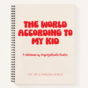 Gepersonaliseerde Grappig Kind Quote Ouderleven Hu Notitieboek