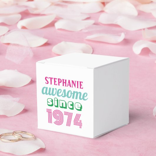 Gepersonaliseerde grappige 50ste verjaardag citaat bedankdoosjes (Huwelijk)