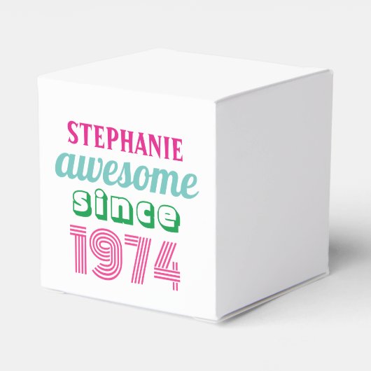 Gepersonaliseerde grappige 50ste verjaardag citaat bedankdoosjes (Achterkant)