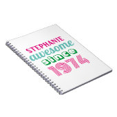 Gepersonaliseerde grappige 50ste verjaardag citaat notitieboek (Rechterzijde)