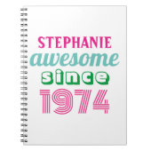 Gepersonaliseerde grappige 50ste verjaardag citaat notitieboek (Voorkant)