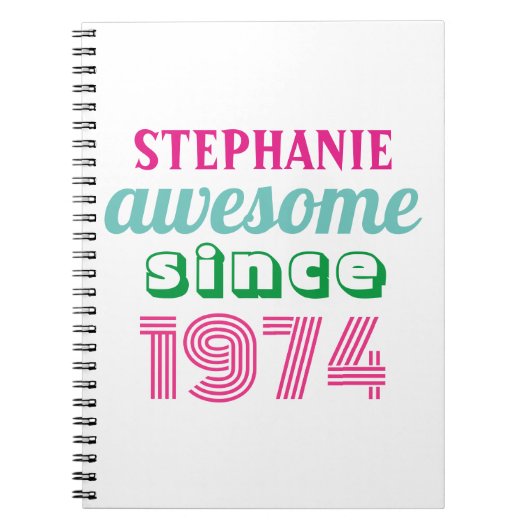 Gepersonaliseerde grappige 50ste verjaardag citaat notitieboek (Voorkant)