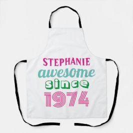 Gepersonaliseerde grappige 50ste verjaardag citaat schort