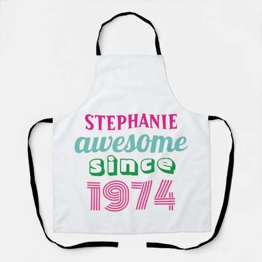 Gepersonaliseerde grappige 50ste verjaardag citaat schort (Voorkant)